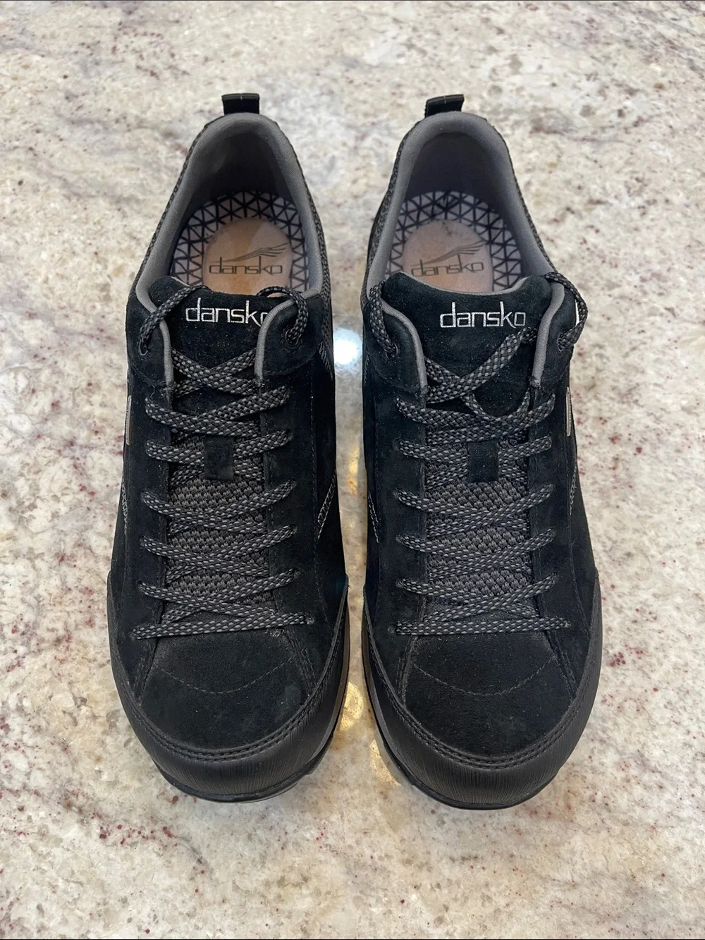 Dansko Paisley Waterproof Suede Sneakers Black Size 41 (US 10.5-11)